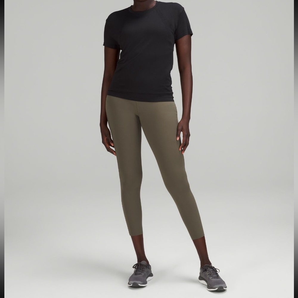 Lululemon Olive Green Base Pace High Rise Tight 25”
